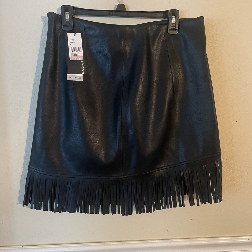 Vegan Leather skirt new with tags size large